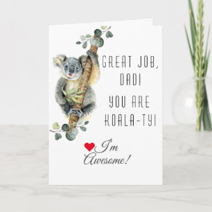 Cute Eucalyptus Koala je bent Koala-Ty vaderdag Kaart