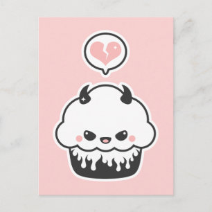 Cute Evil Cupcake Briefkaart