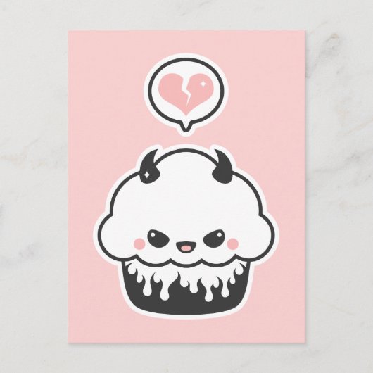 Cute Evil Cupcake Briefkaart (Voorkant)