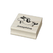 Cute Ewn Name Unicorn Custom Rubberstempel (Stempel)