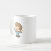 Cute Excited Chibi Daily Mood Mug (Devant gauche)