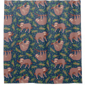 Cute Exotique Noël Animaux Douche Rideau (Devant)