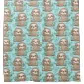 Cute Exotique Noël Animaux Douche Rideau (Devant)