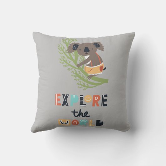 Cute Expling Koala Kussen (Achterkant)