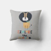 Cute Expling Lion Kinder Kussen (Achterkant)