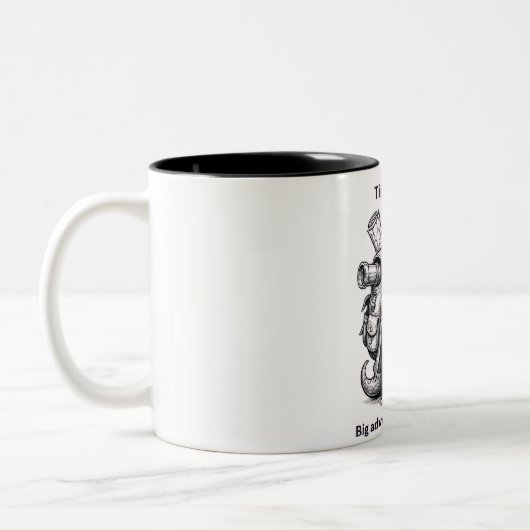 Cute Explorer Frog Mug Tiny Creature Big Adventure (Gauche)