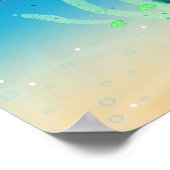 Cute Explorer Tortue de mer Genre Poster Neutre (Coin)