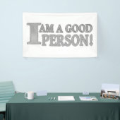 Cute Expression Design "GOOD PERSON" Nu kopen Spandoek (Beurs)