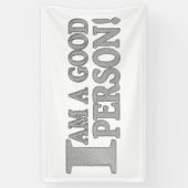 Cute Expression Design "GOOD PERSON" Nu kopen Spandoek (Verticaal)