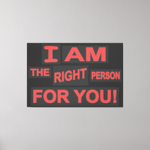 Cute Expression Design "Love Life". Bestel nu Canvas Afdruk