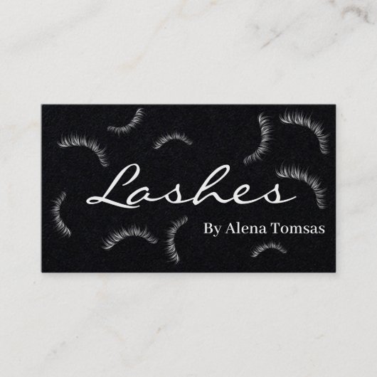 Cute Eyelash Extensions Makeup Artist Lash Bar Visitekaartje (Voorkant)
