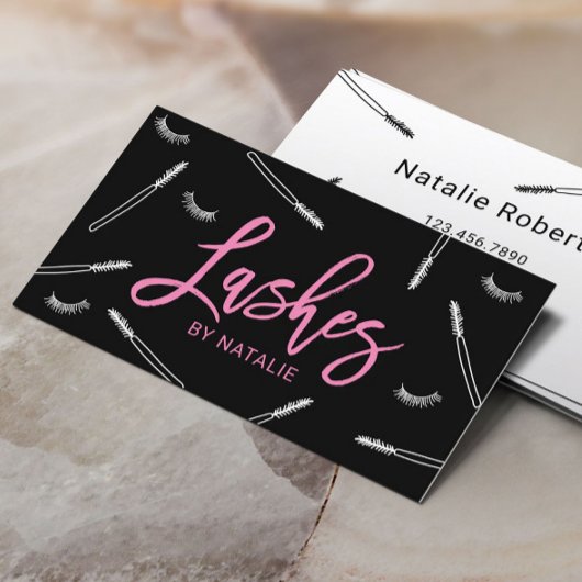 Cute Eyelash Extensions Makeup Artist Lash Bar Visitekaartje