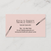 Cute Eyelash Makeup Artist Lash Lounge Loyalty (Achterkant)