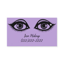 Cute Eyes Print Makeup Artist Lavender Color
