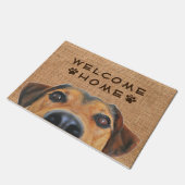 Cute Face Dog Deurmat (Schuin)