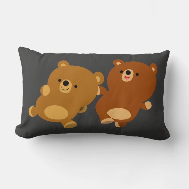 Cute Facetious Cartoon Beren Pillow Kussen (Voorkant)