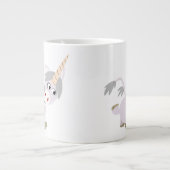 Cute Facetious Cartoon Unicorn Jumbo Mok (Voorkant)