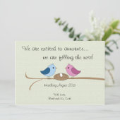 Cute Faire-part de grossesse personnalisée (Debout devant)