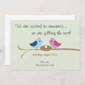 Cute Faire-part de grossesse personnalisée (Devant / Derrière)