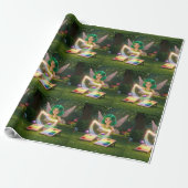 Cute Fairy Bruiloft Feest Cadeaupapier (Uitgerold)