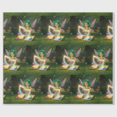 Cute Fairy Bruiloftsfeest Cadeaupapier (Vlak)