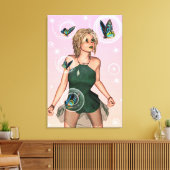 Cute Fairy Canvas Afdruk (Insitu (Woonkamer))