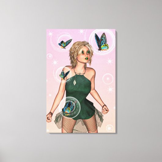 Cute Fairy Canvas Afdruk (Voorkant)