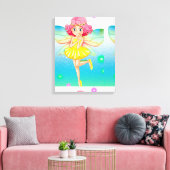 Cute Fairy Canvas Afdruk (Insitu (Woonkamer))