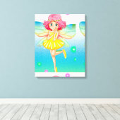 Cute Fairy Canvas Afdruk (Insitu (Houten vloer))