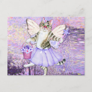 Cute Fairy Cat Briefkaart