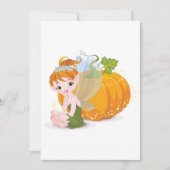 Cute Fairy en Pumpkin Kaart (Voorkant)