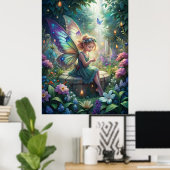 Cute Fairy Poster (Thuiskantoor)