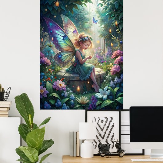 Cute Fairy Poster (Thuiskantoor)
