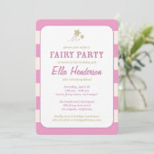 Cute Fairy Princess Invitations de fête d'annivers (Debout devant)