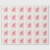 Cute Fairy Tale Pink Princess Party Cadeaupapier (Vlak)