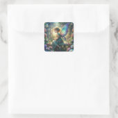 Cute Fairy  Vierkante Sticker (Tas)
