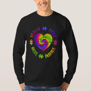 Cute Faith Hope Love Autism Awareness Month Asd Su T-shirt