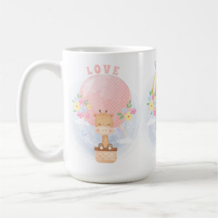 Cute Faith Hope Love Safari Oerwoud Balloon Koffiemok