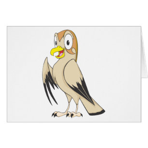 Cute Falcon Bird Brown Cartoon Shirt
