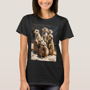 Cute Familie Van Stockstaartjes Wildlife Dames T-S T-shirt
