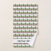 Cute Famille Cactus En Aquarelle (Serviette à main)