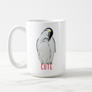 Cute family of emperor pinguins T-Shirt Koffiemok