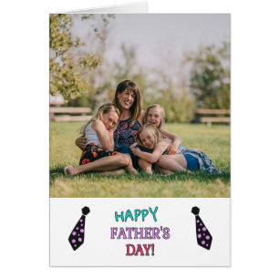 Cute Family Personated Photo Fathers Day