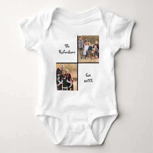 Cute Family Photo Collage Romper (Voorkant)