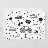 Cute Family Photo Moving Announding Kaarten (Achterkant)