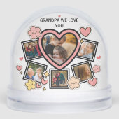 Cute Family Retro Heart Flowers Smile Groovy Photo (Avant)