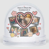 Cute Family Retro Heart Flowers Smile Groovy Photo (Arrière)