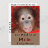 Cute Family Reunion Kaart (Voorkant / Achterkant)