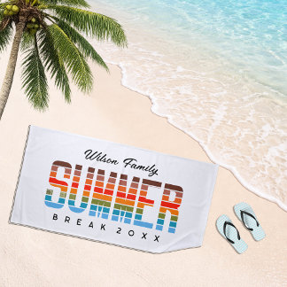 Cute Family Summer Sunset Beach Vacation Strandlaken