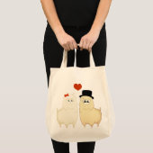 Cute Fancy Alpaca Couple Tote Bag (Voorkant (product))